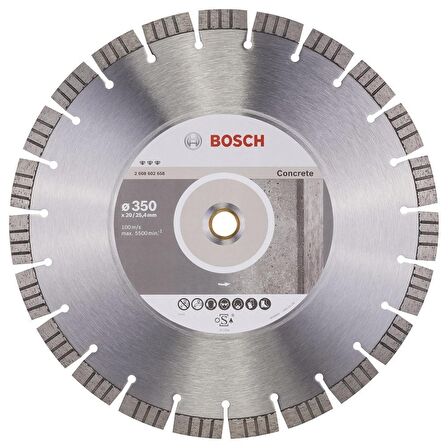 Bosch Best Beton Kesici Disk 350 mm 2608602658